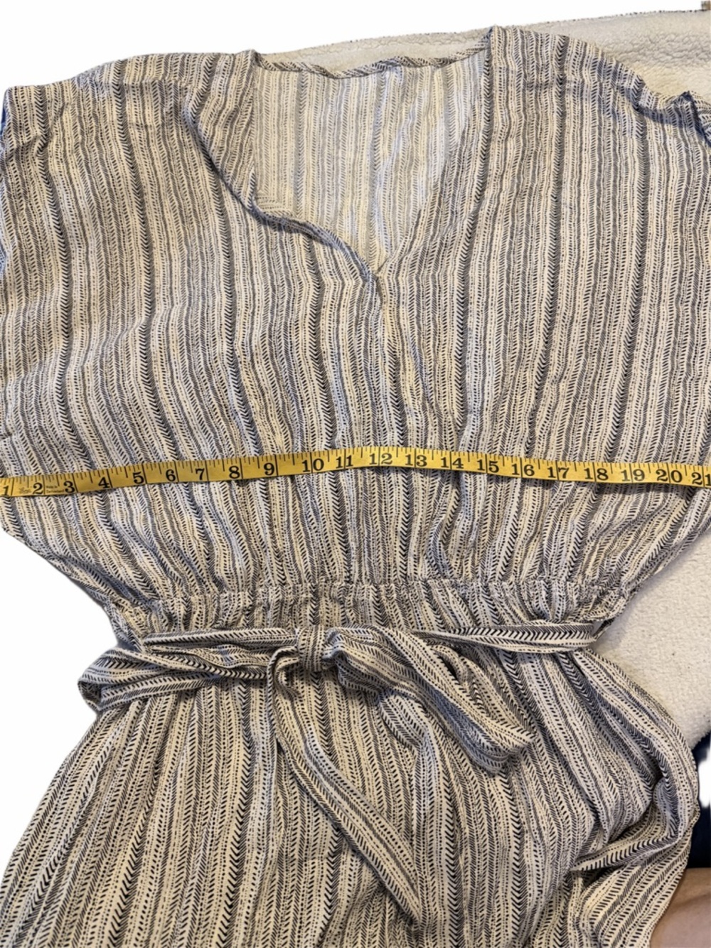 Cupshe belted striped Romper - Cream/Black - Picture 4 of 6